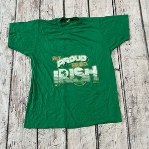 Vintage 1980s Proud to be Irish Ireland St. Patrick's Day Screen Stars Tshirt